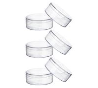 FRCOLOR Boîtes Rondes Transparentes et Usage Polyvalent avec Couvercle Lot de 6 en Ps Design Compact et Présents de Fête pour Rangement de Bijoux