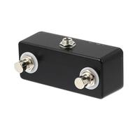 FRCOLOR Boîtier Double Complet Sortie Léger 1/4 et Pouce Métal Jack Pédale Effet de Interrupteur à Pied Guitare pour Musiciens et Amplificateurs