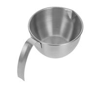 FRCOLOR Bol à Mesurer en Acier Inoxydable 200 Ml avec Poignée, Bol à Battre les Œufs Facile à Nettoyer, Accessoire la Cuisine Préparation des Repas Pâtisserie