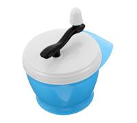 FRCOLOR Bol à Teinture Cheveux avec Mélangeur Manuel Bol Plastique Épais pour Coloration Outil DIY Professionnel et Maison Mesureur pour Salon et Usage Personnel Bleu
