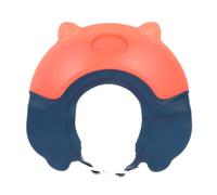 FRCOLOR Bonnet de Bain Bébé Cochon Réglable Rouge Casquette Bain Garçon et Filles Protection Auditive Accessoire pour Laver Cheveux Tour de Tête Ajustable Protection Oreilles