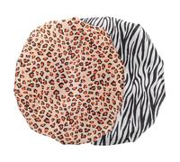 FRCOLOR Bonnet de Élastique pour Adultes, Double Couche en Satin Imperméable, 2 Pièces, Usage Polyvalent pour Laver les Cheveux ou Cuisiner