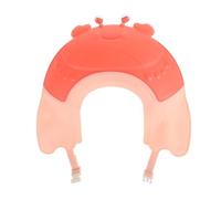 FRCOLOR Bonnet Garçon Fille Ajustable Silicone Forme de Crabe Casquette Bain Étanche pour et Protection Yeux et Oreilles Lors Lavage des Cheveux