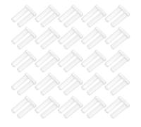 FRCOLOR Bouchons de Compression Léger et Fiable en Plastique Transparent Double Douille Accessoires de Réparation Pack pour Lunettes sans Monture pour Usage Professionnel et Domestique