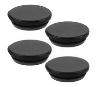 FRCOLOR Bouchons de Vidange Lot de 4 en Silicone Noir pour Congélateur Étanche Anti-Fuite, Entretien Facile pour Trous de Drainage Domestiques