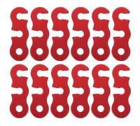 FRCOLOR Boucle de Corde de 12 Pièces en Alliage D'aluminium | Haubans, Cordelettes et Bâches, Stabilité au Vent, Usage Camping et Abris, Format Compact