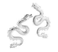 FRCOLOR Boucles d'Oreilles Dragon Exagérées en de Zinc pour Femmes Bijoux Chinois Pendants Accessoires de Mode pour Fêtes et Concerts Style Minimaliste