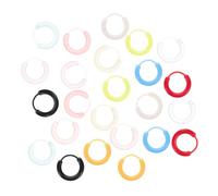 FRCOLOR Boucles D'oreilles Fantaisie en Résine Colorée, Créoles Rondes Mode, 12 Paires pour Femmes et Adolescentes, Bijou Léger Scolaire et Fête, Assortiment Polyvalent
