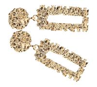 FRCOLOR boucles d'oreilles torsadées boucles d'oreilles carrées pour femmes boucles d'oreilles d'été boucles d'oreilles fantaisie pour femme boucles d'oreilles femme alliage Golden