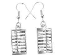 FRCOLOR Boucles Oreilles Abacus Décoratives Pour Femmes Boucles Pendantes Amusantes Mode Pour Original Pour Et Enseignants Mathématiques