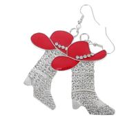 FRCOLOR Boucles Oreilles Cowboy Pendantes Alliage Avec Bijoux Western Pour Femme Accessoires Cowgirl Créatifs