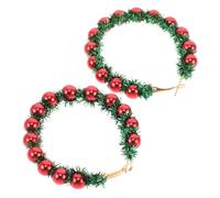 FRCOLOR Boucles Oreilles Danse Festives Forme de Flocons Étoiles Créoles de Noël pour Femmes Breloques Pain Épice et Sapin pour Thanksgiving