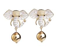 FRCOLOR Boucles Oreilles Éléphant Femme Rétro Clous Légers Mode Accessoires Élégants pour Toutes Occasions