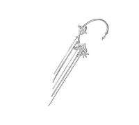 FRCOLOR Boucles Oreilles Grimpantes Zirconium avec Chaîne Boucles Oreilles Clip et Cuff pour Femmes Faciles à Porter pour Fêtes