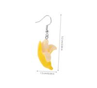 FRCOLOR Boucles Oreilles Pendantes Forme De Banane Bijoux Étranges Pour Femmes Cadeaux Amoureux Banane