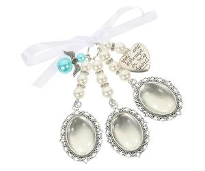 FRCOLOR Bouquet Mariage Pendentif Photo Charme Cœur Résistant DIY Décoration Romantique Commémorative