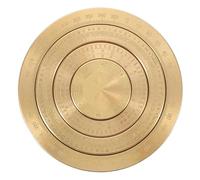 FRCOLOR Boussole Feng Shui en Laiton Miniature Design Compact et Portable, Précision Directionnelle pour Enseignement Culturel et Bureau, Style Mystique Oriental