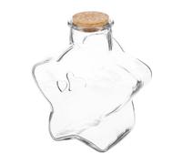 FRCOLOR Bouteille à Souhaits en Verre Bouchon Liège, Bouteille Artisanale en Origami, Résistance à l'usure, Facile à Transporter, Décoration Délicate pour Chambre ou Fête