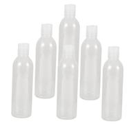 FRCOLOR Bouteille Vide Flacon De Lotion Lot De 6 250 Ml Réutilisable Portable Couvercle à Pression Pour Voyage Et Shampoing