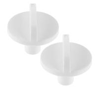 FRCOLOR Bouton Thermostat Réfrigérateur Abs Blanc, 2 Pièces, Interrupteur de Réglage de Température pour Frigo Congélateur, Usage Polyvalent à Domicile et Supermarché