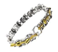 FRCOLOR Bracelet à Maillons Vintage Chaîne Viking Pour Homme Bijoux Dragon Punk Bracelet à Maillons Pour Collection