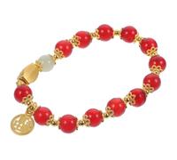 FRCOLOR Bracelet Année Du Dragon Rouge Tressé Cordon Ajustable Symbole Richesse et Bijou Traditionnel Chinois