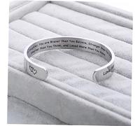 FRCOLOR Bracelet en acier titane fille rapide lettre depuis délicat mode bracelets pour adolescentes bracelet à breloques en acier inoxydable bracelet grand-mère Bracelets Mère