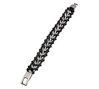 FRCOLOR Bracelet Homme Cuir Tressé Style Punk Pour Hommes Bracelet Cuir Personnalisé De Remplacement