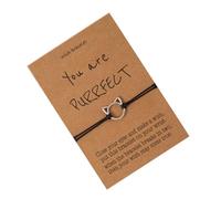 FRCOLOR Bracelet Inspirant Chat En Alliage Et Corde Tissée Réglable, Bijou Pour Couple Et Amitié, Accessoire Mode Unisexe, Taille Ajustable, Présent Pour Toutes Occasions