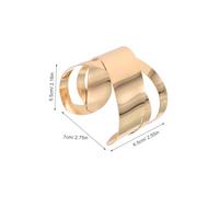 FRCOLOR Bracelet Large Punk Style Ouvert Irrégulier Bracelet Manchette pour Bras Ajustable Accessoire Mode