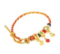 FRCOLOR Bracelet Tressé Fait Main Fils Multicolores de Richesse pour Amoureux Unisexe Ajustable Accessoire pour Hommes et Femmes