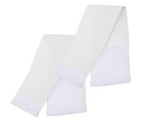FRCOLOR Brassard Blanc de Capitaine Football, Réglable, Nylon Lot de 2 | Surface Vierge à Personnaliser, Maintien Antidérapant, Léger 39g, pour Jeunes et Capitaines