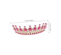 FRCOLOR Bridal Tiara Headpiece With Teardrop Rhinestones Lightweight Elegant Crown For Women And Wedding Birthday Party And Performance Hair Accessory