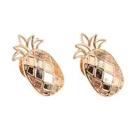 FRCOLOR Broche Ananas Cartoon en Alliage de Zinc, Ensemble de 2 Épingles à Châle Légères et Compactes, Accessoires D’été pour Manteaux, Foulards et Chapeaux, Idées Présents Plage et