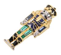 FRCOLOR Broche Casse-noisette Soldat En Métal Coloris Bleu-vert, Épingle Décorative Mignonne, Accessoire Unisexe Pour Vêtements Et Décorations Festives