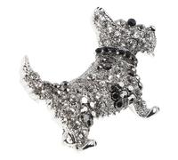 FRCOLOR Broche De Chien À La Mode Broche Pour Les Femmes Mignonnes Dessins Animés En Strass D'animaux Broche Pour Vêtements Backpacks Party Party Saint-valentin Et D'anniversaire