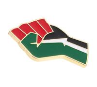 FRCOLOR Broche Drapeau Palestinien Émaillée En Métal Robuste Poing Levé, Accessoire Unisexe Pour Manteaux Et Paquet, Symbole De Fierté Palestinienne, Taille Standard