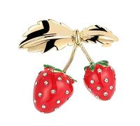 FRCOLOR Broche Épinglette Fraise Pour Femme Bijoux Pour Vêtements Chapeau Écharpe