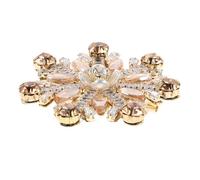 FRCOLOR Broche Flocon de Neige en Zircon Scintillant, Épingle Décorative pour Femme, Accessoire Hiver Élégant pour Veste et Bouquet de Mariage, Bijou Polyvalent de Noël, Strass Résistants