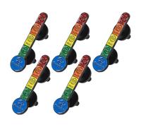 FRCOLOR Broche Indicatrice D'humeur en Alliage Métallique, Thermomètre Miniature Original, Lot de 5 Pièces, Accessoire Unisexe pour Vestes et Paquet, Art Portable pour Expression