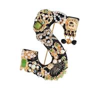 FRCOLOR broche lettre broches initiales pour femmes épingle de fête mode q lettres pour les bas de Noël filles Materbe poitrine