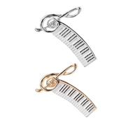 FRCOLOR Broche Note de Musique en Alliage 2pcs pour Veste et Pull, Accessoire Élégant et Résistant Décoloration, pour Costumes et Fêtes de Remise de Diplômes 2026