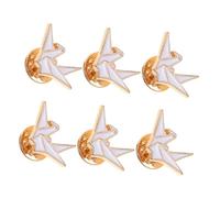 FRCOLOR Broche Origami Dessin Animé Lot 6 Broches Métal Multifonction Broche de Chemise Épingles à Badge Femmes Accessoires Mode Fête Voyage