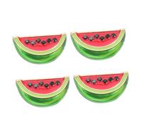 FRCOLOR Broche Pastèque Dessin Animé 4 Pcs Pinces à Col De Robe En Métal Coloré Clips Pour Femmes Accessoires D’été Fête Estivale Vêtements