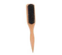 FRCOLOR Brosse à Barbe Homme Petite avec Peigne Lisseur pour Soin et Coiffure Manche Ergonomique