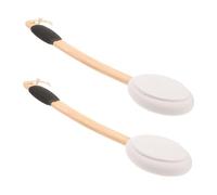 FRCOLOR Brosse De Bain à Long Manche 2pcs Brosse De Bain Antidérapante En Silicone Applicateur De Lotion Dos Corps Pour Hommes Et Femmes