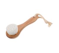 FRCOLOR Brosse Exfoliante Visage Douce avec Manche Long Brosse Nettoyante Profonde pour Types de Peau Massage Facial Points Noirs Maison et Voyage