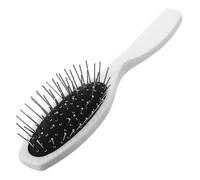 FRCOLOR Brosse Métallique Anti-statique pour Perruques Synthétiques Coussin de Massage Cuir Chevelu en Plastique et Acier pour Usage Salon et Domicile
