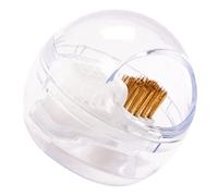 FRCOLOR Brosse Pour Forets à Ongles Nettoyage Taille Moyenne Acier Doux Et Rigide Détachable Pour Manucure Usage Professionnel Et Personnel Boîte De Nettoyage Transparente