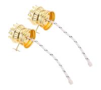 FRCOLOR Brûleurs de Lampe à Huile Accessoires Solide Vintage Lot de 2 en Alliage de Zinc avec Mèches pour Réparer et Fabriquer Une Lampe à Pétrole Unique